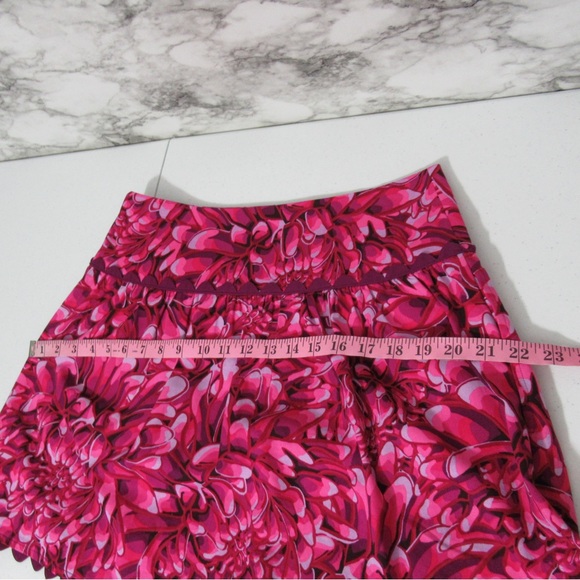 Kika Vargas x Target Mum Floral Scallop Edge Faux Wrap Skirt Size 4 - Picture 13 of 15